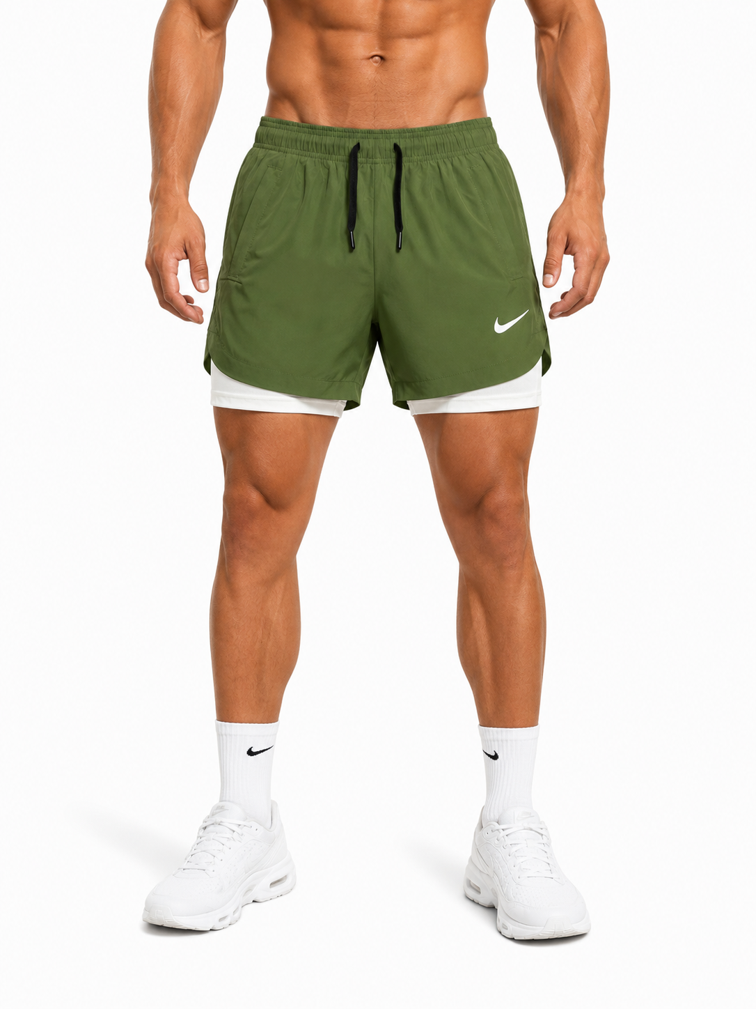 Pantaloneta Dri-Fit Nike TerraRun Olive