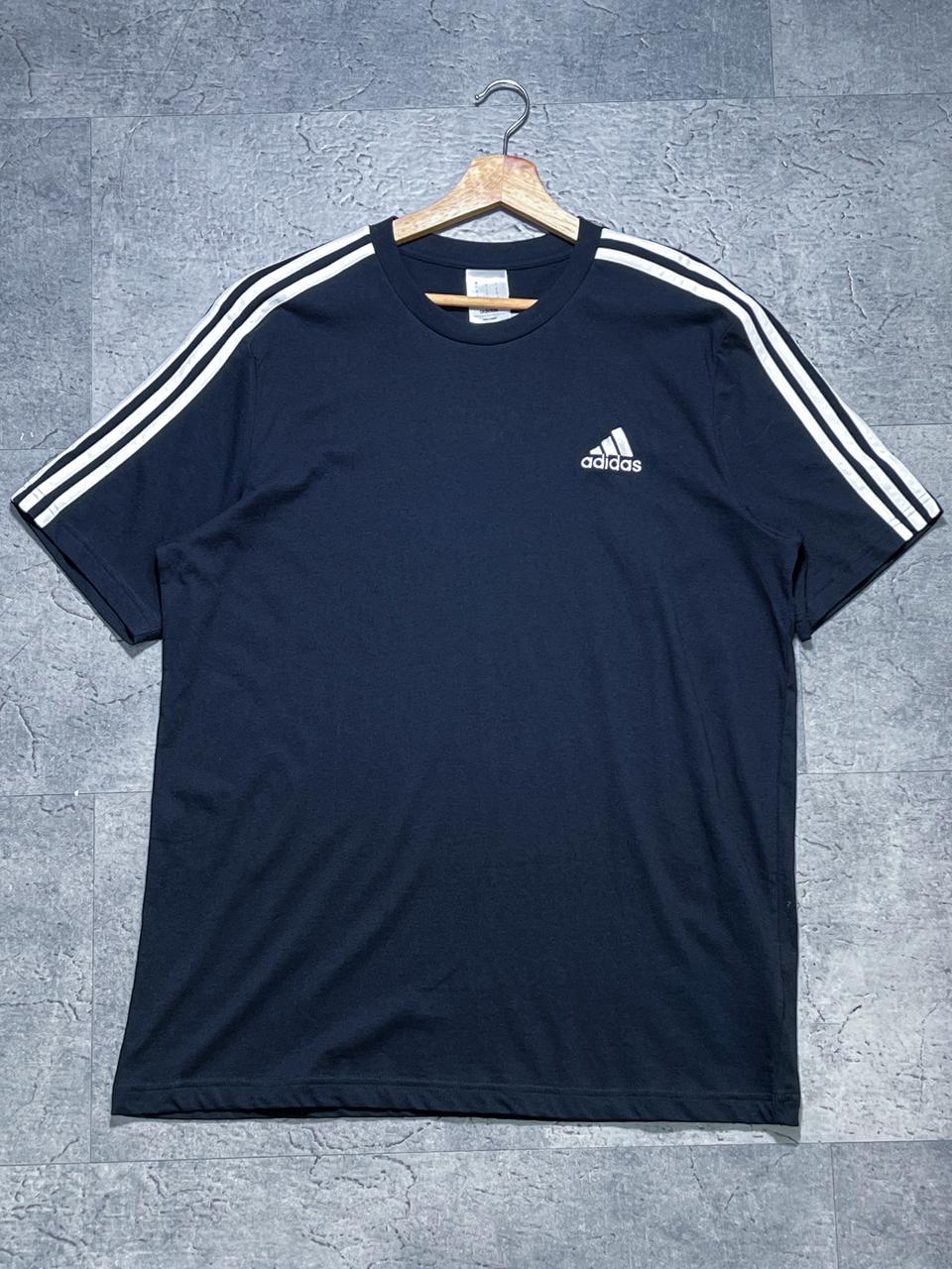 Camiseta Adidas Negro 3 Rayas