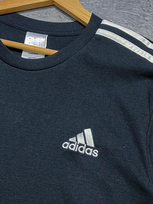 Camiseta Adidas Negro 3 Rayas