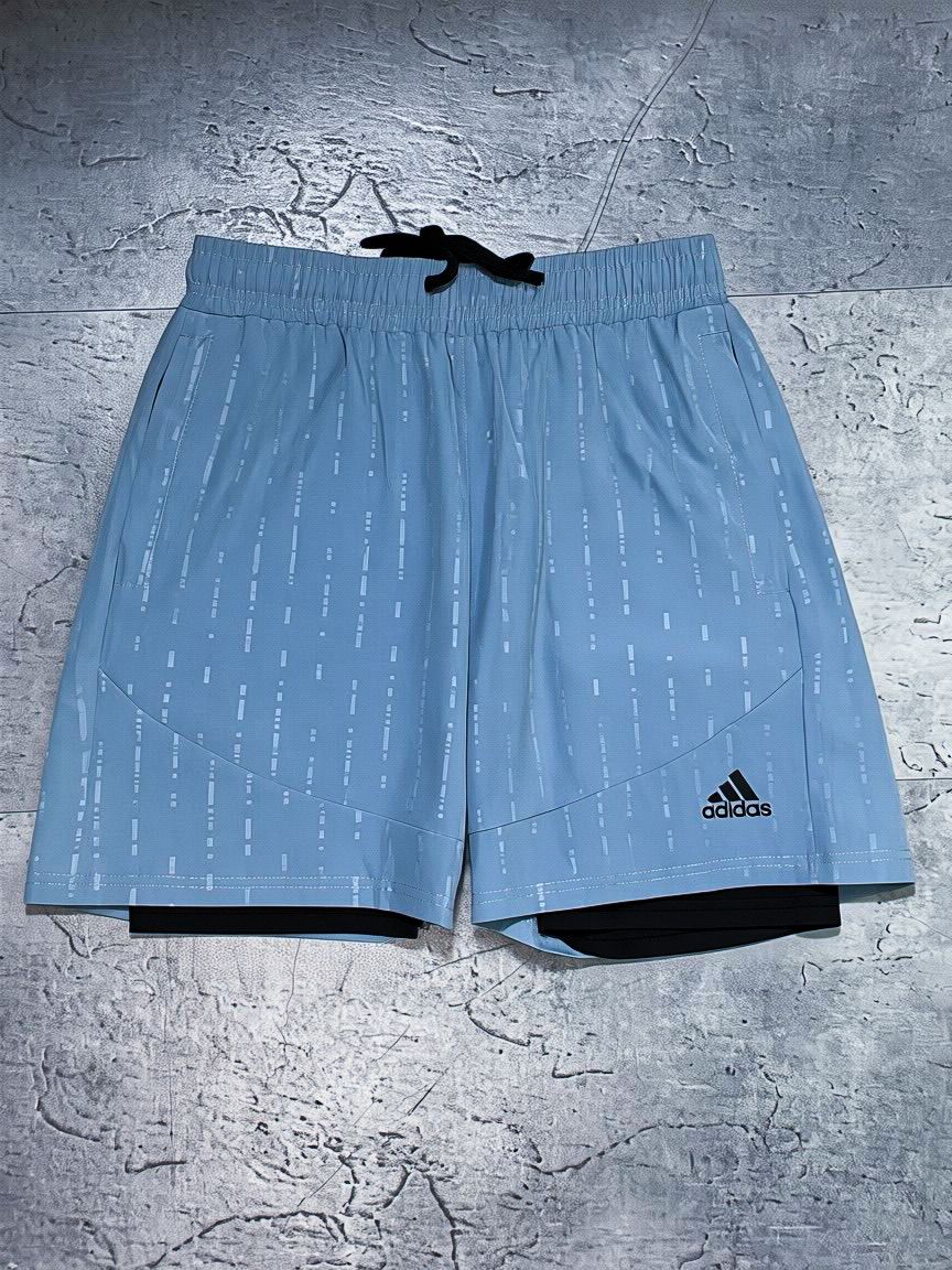 Pantaloneta Adidas Azul Cielo con Licra Interior