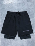 Pantaloneta Under Armour Negra con Licra Interior