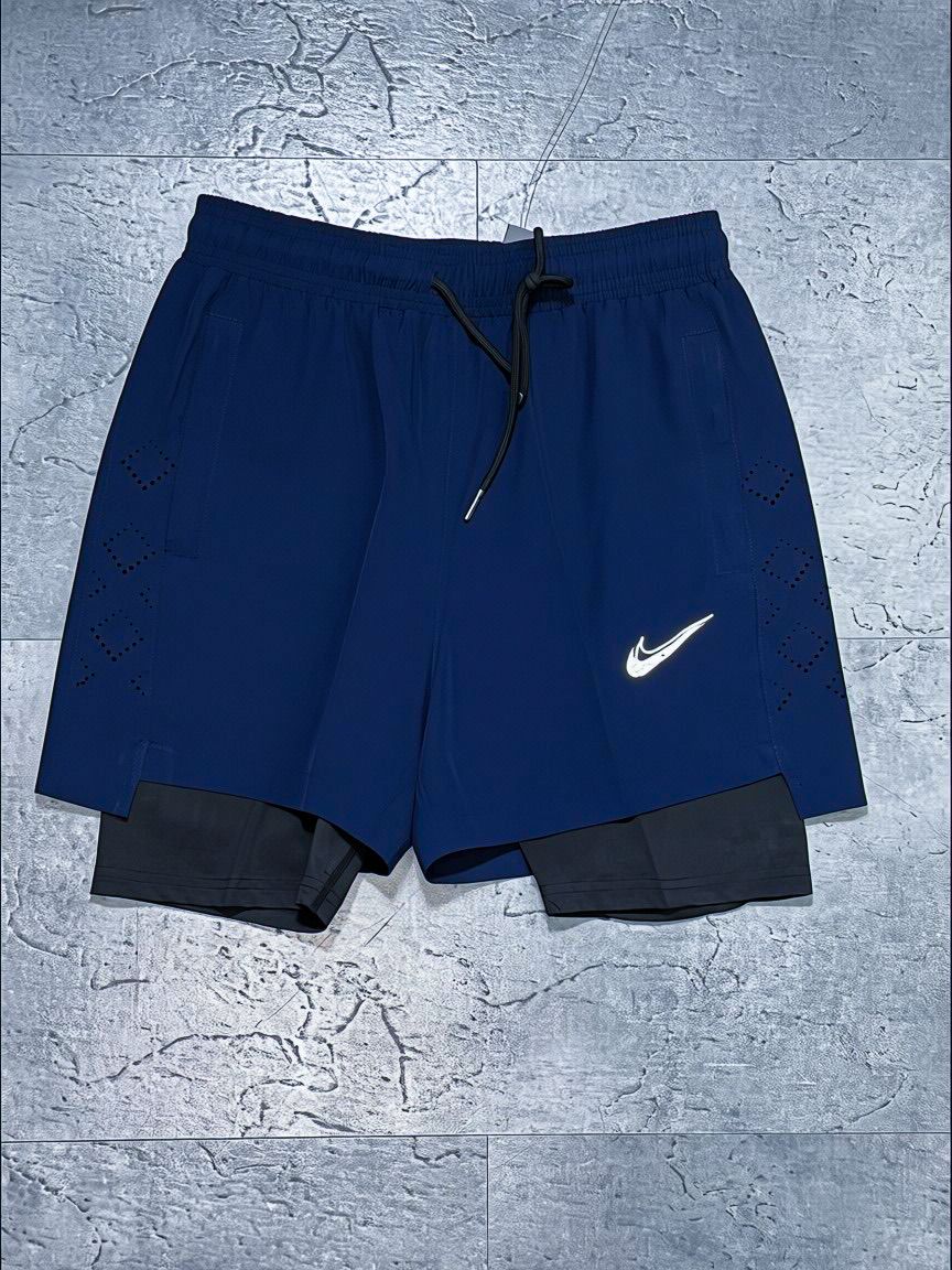 Pantaloneta Nike Azul con Licra Interior