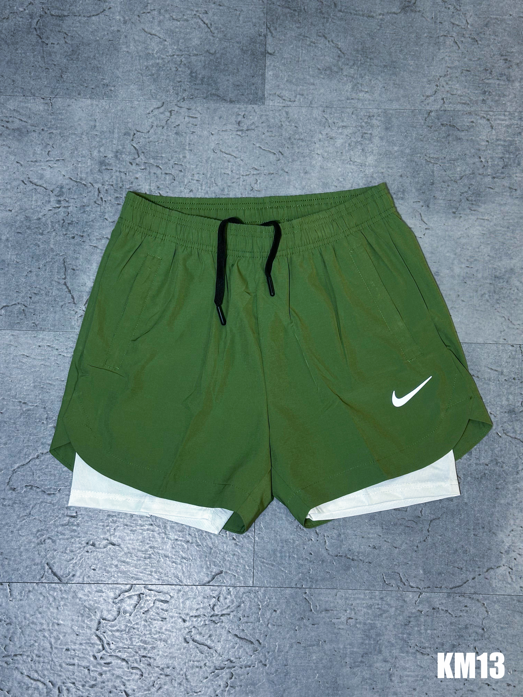 Pantaloneta Dri-Fit Nike TerraRun Olive